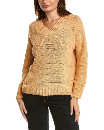 Lafayette 148 New York Womens Bateau Neck Open Stitch Silk Pullover, Xs at   Women's Clothing store