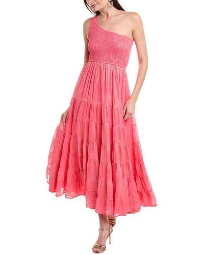 Sundress Joe Asymmetrical Maxi Dress - Pink