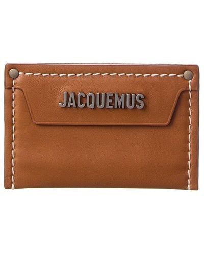 Jacquemus Le Porte Carte Meunier Leather Card Holder - Brown