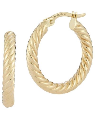 Ember Fine Jewelry 14k Twist Hoops - Metallic
