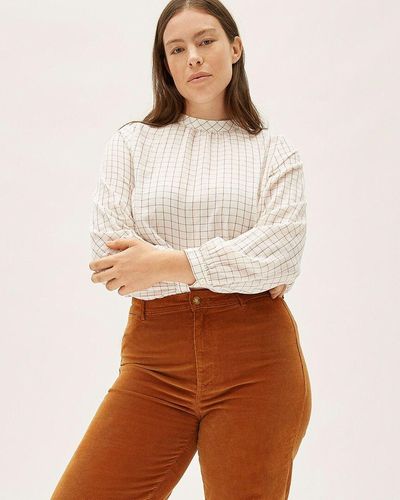 Everlane The Double-gauze Shirred Top - White