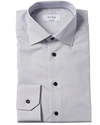 Eton Contemporary Fit Dress Shirt - Gray