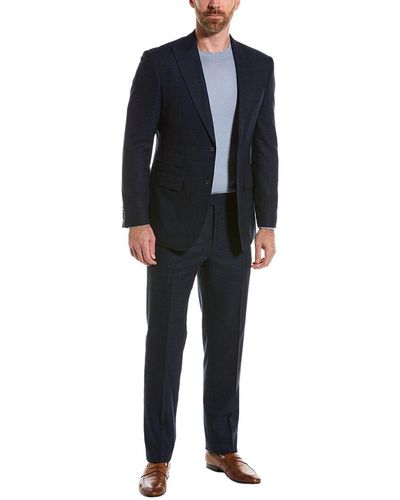 English Laundry Suit With Flat Front Pant - Black