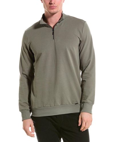 Hanro 1/4-zip Sweatshirt - Grey