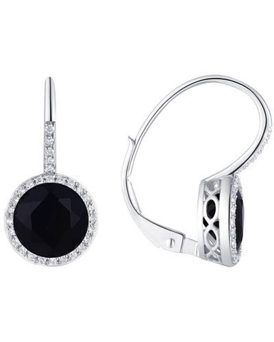Diana M. Jewels Fine Jewelry 14k 2.62 Ct. Tw. Diamond & Onyx Earrings - Multicolor