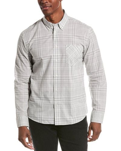 Billy Reid Tuscumbia Standard Fit Woven Shirt - Grey