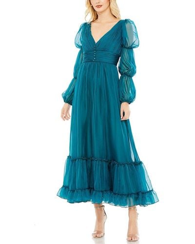 Mac Duggal Embellished Cocktail Dress - Blue