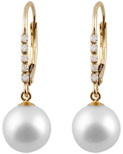 Splendid 14k 0.05 Ct. Tw. Diamond Earrings - White