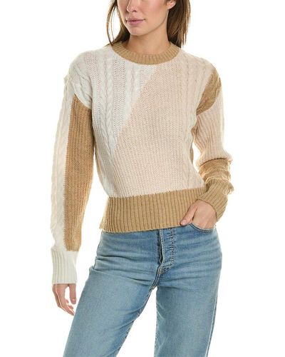 French Connection Madelyn Cable Wool-blend Sweater - Blue