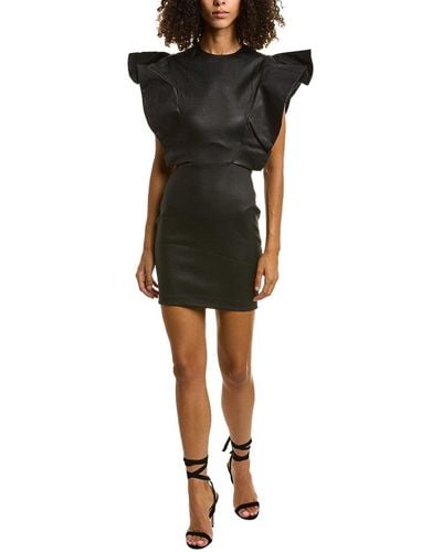 IRO Senja Leather Mini Dress - Black