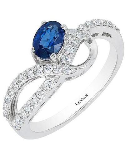 Le Vian Le Vian 14k 0.81 Ct. Tw. Diamond & Blueberry Sapphire Ring