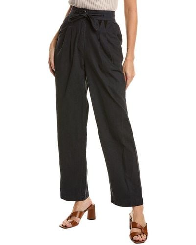 Sea Therese Twill Pleated Pant - Black