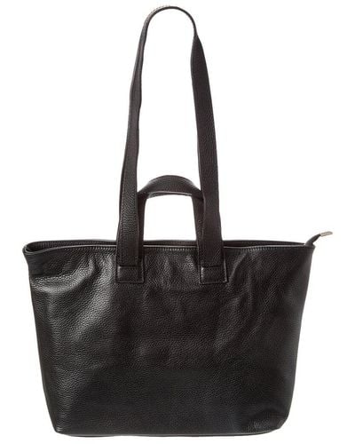 Persaman New York Adelaide Leather Tote - Black