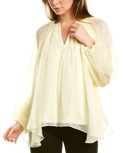 3.1 Phillip Lim Keyhole Silk Blouse - Natural