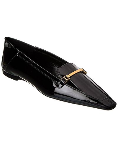 Saint Laurent Chris Patent Slipper - Black