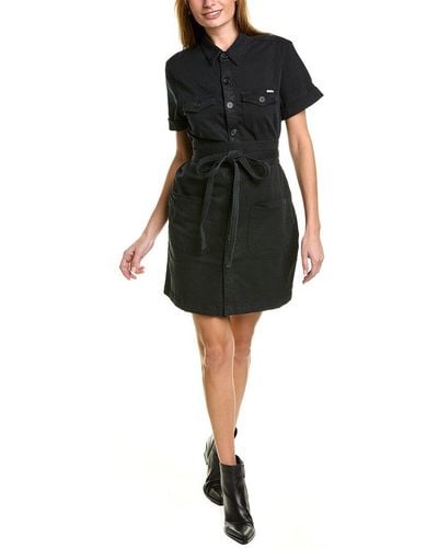 Mother The Wrapped Up Mini Dress - Black