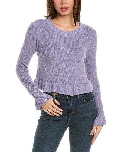 To My Lovers Crystal Sweater - Purple