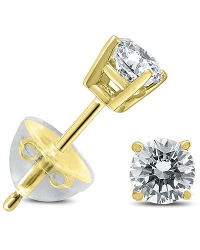 Monary 14k 0.35 Ct. Tw. Diamond Earrings - Metallic