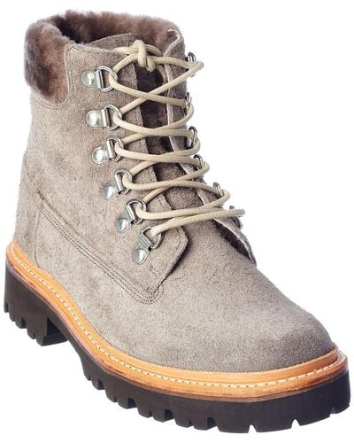 Grenson Brooke Suede Boot - Natural