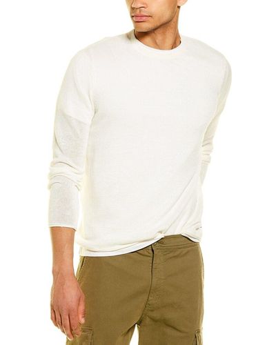 Onia Linen Crewneck Sweater - White