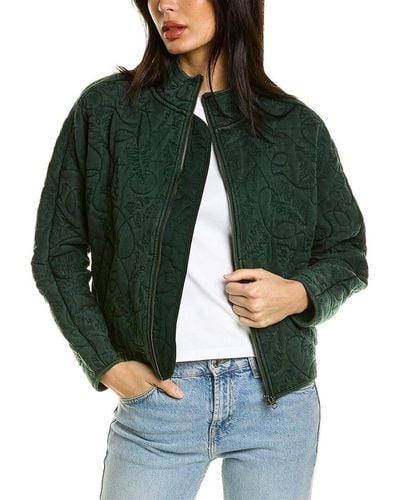 Wildfox Dolman Quilted Jacket - Green