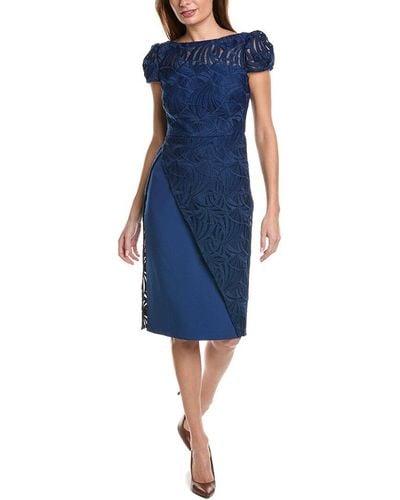 Kay Unger Zelda Lace Mini Dress - Blue