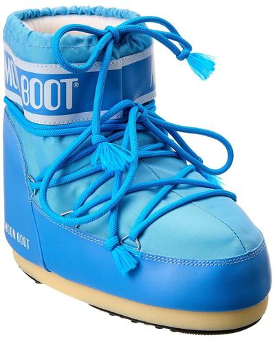 Moon Boot Icon Low Nylon Boot - Blue