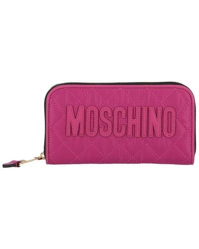 Moschino Nylon Wallet - Purple