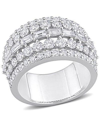 Rina Limor 14k 2.86 Ct. Tw. Diamond Semi-eternity Ring - White