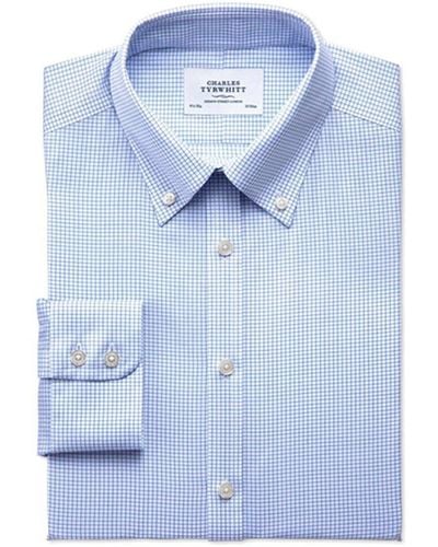 Charles Tyrwhitt Non-iron Button Down Shirt - Blue
