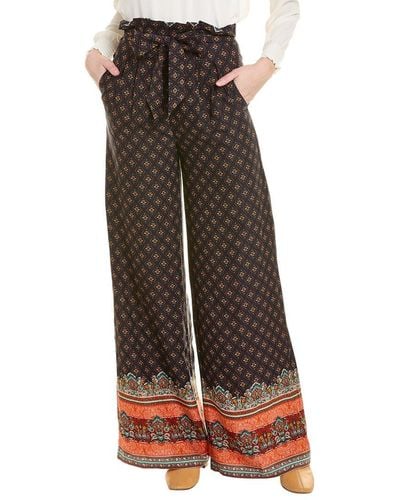 Gracia High-waist Belted Pant - Brown