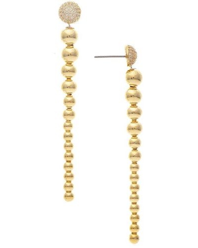 Rivka Friedman 18k Plated Graduated Earrings - Metallic