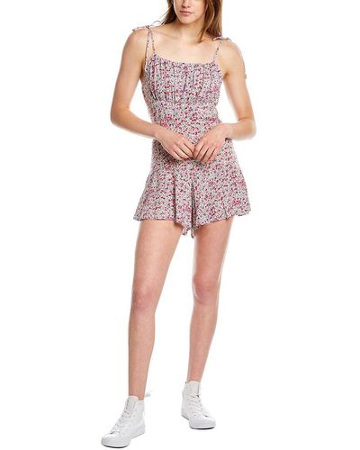 DNT Floral Romper - Red