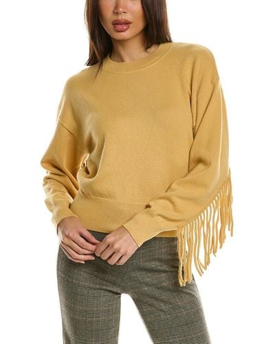Sandro Wool & Cashmere-blend Sweater - Yellow