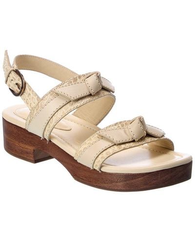 Alexandre Birman Clarita Leather Sandal - Natural