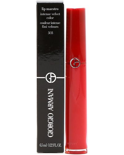Giorgio Armani Lip Maestro Intense Velvet Lip Gloss #503 Code - Red