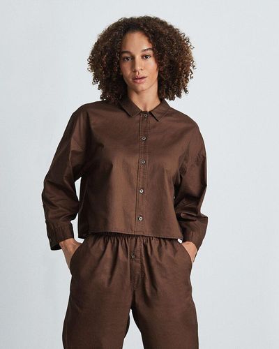 Everlane The Woven P.j. Top - Brown