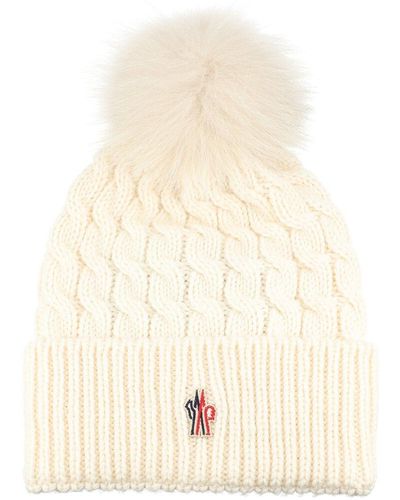 Moncler Grenoble Wool Hat - Natural
