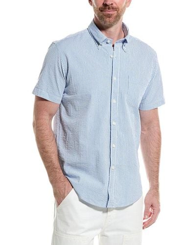 Brooks Brothers Seersucker Regular Shirt - Blue