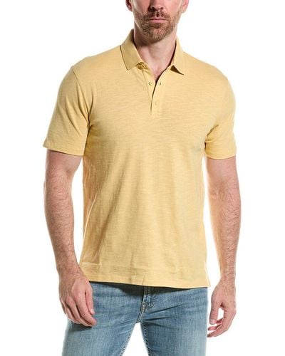 Vince Slub Polo Shirt - Yellow