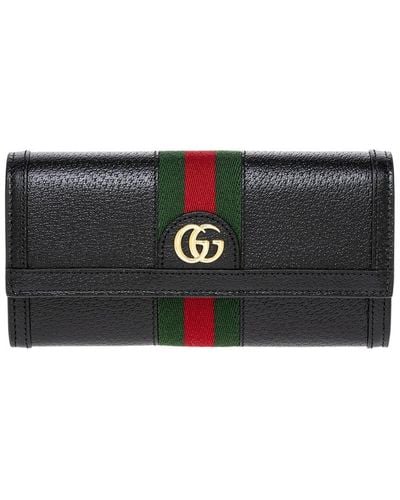 Gucci Ophidia Continental Leather Wallet - Black