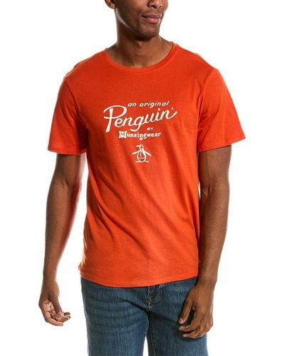 Original Penguin Sunwashed T-shirt - Orange