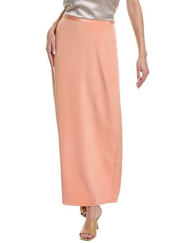 Lafayette 148 New York Silk-blend Maxi Skirt - Orange