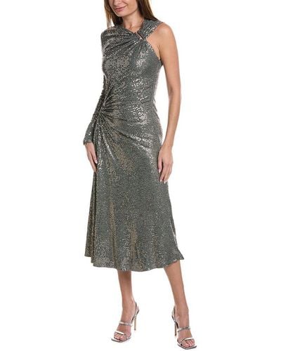 Michael Kors Cutout Sequin Gown - Grey