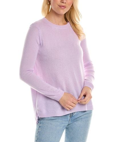 525 America High-low Cashmere Sweater - Purple