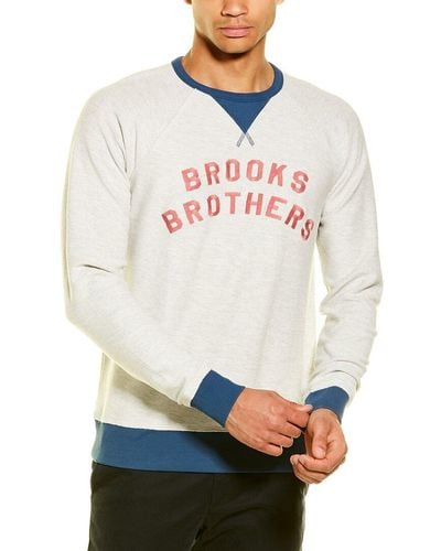 Brooks Brothers Regent Fit Crewneck Sweatshirt - Gray