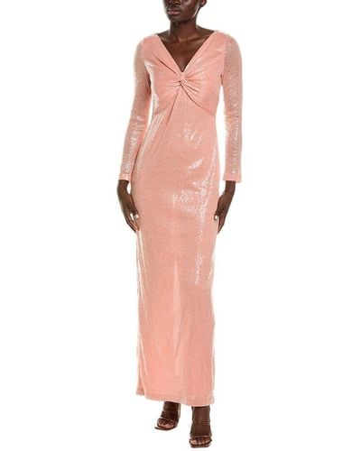 St. John Sequin Gown - Pink