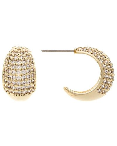 Rivka Friedman 18k Plated Cz Graduated Earrings - Metallic