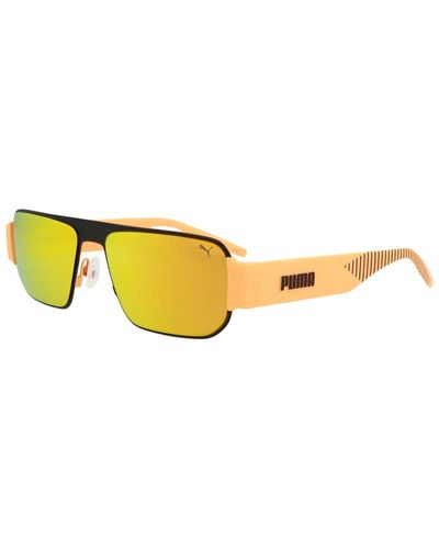 PUMA Pu0283s 57mm Sunglasses - Yellow