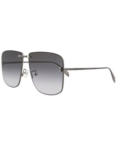 Alexander McQueen Unisex Am0343s 64mm Sunglasses - Grey